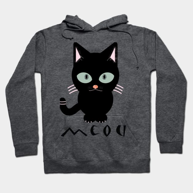 “Every cat is my best friend.” Hoodie by ELEGANCEE